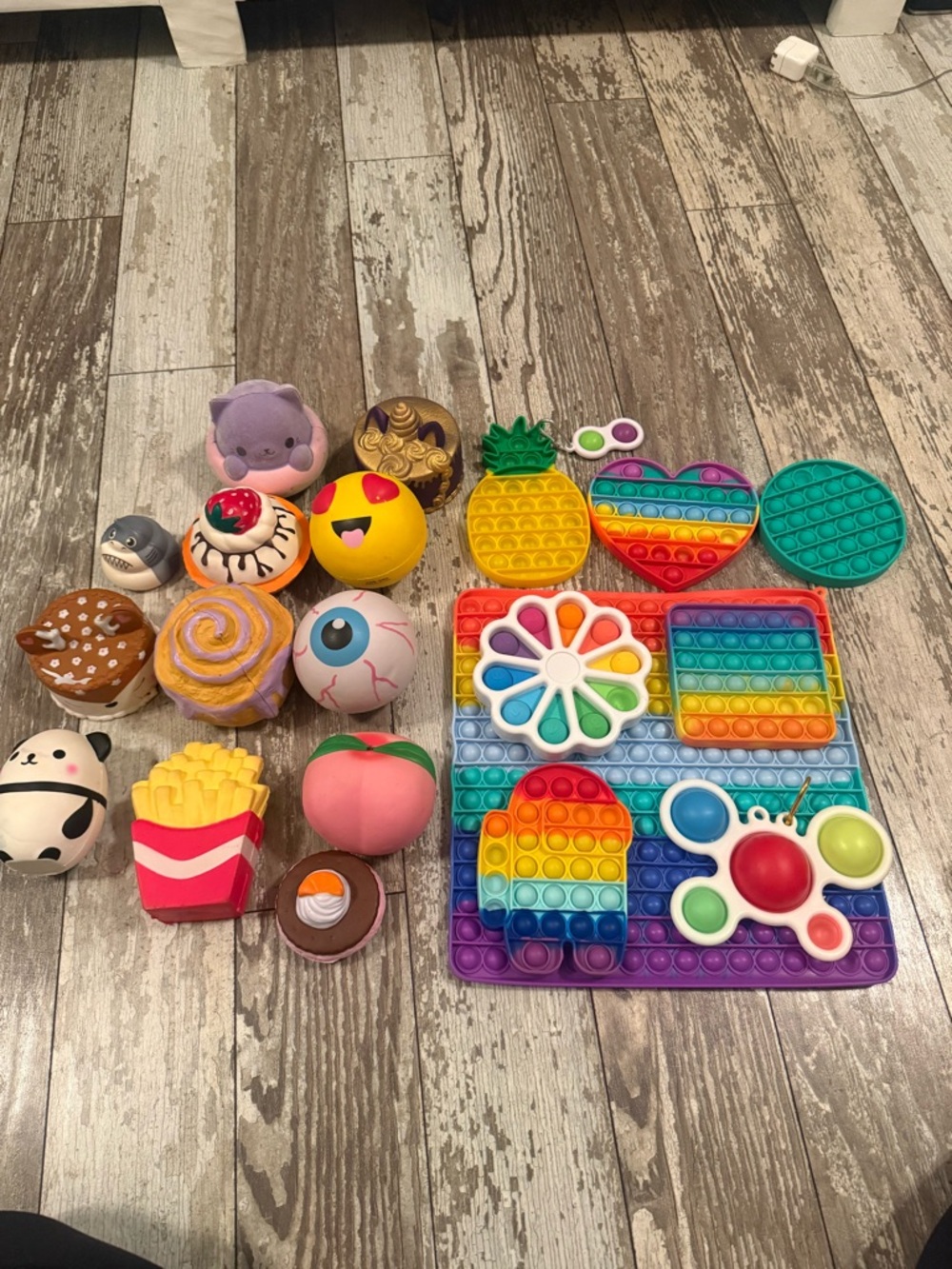 Rainbow Pop-It & Squishy Sensory Toy Set - Multicolor
